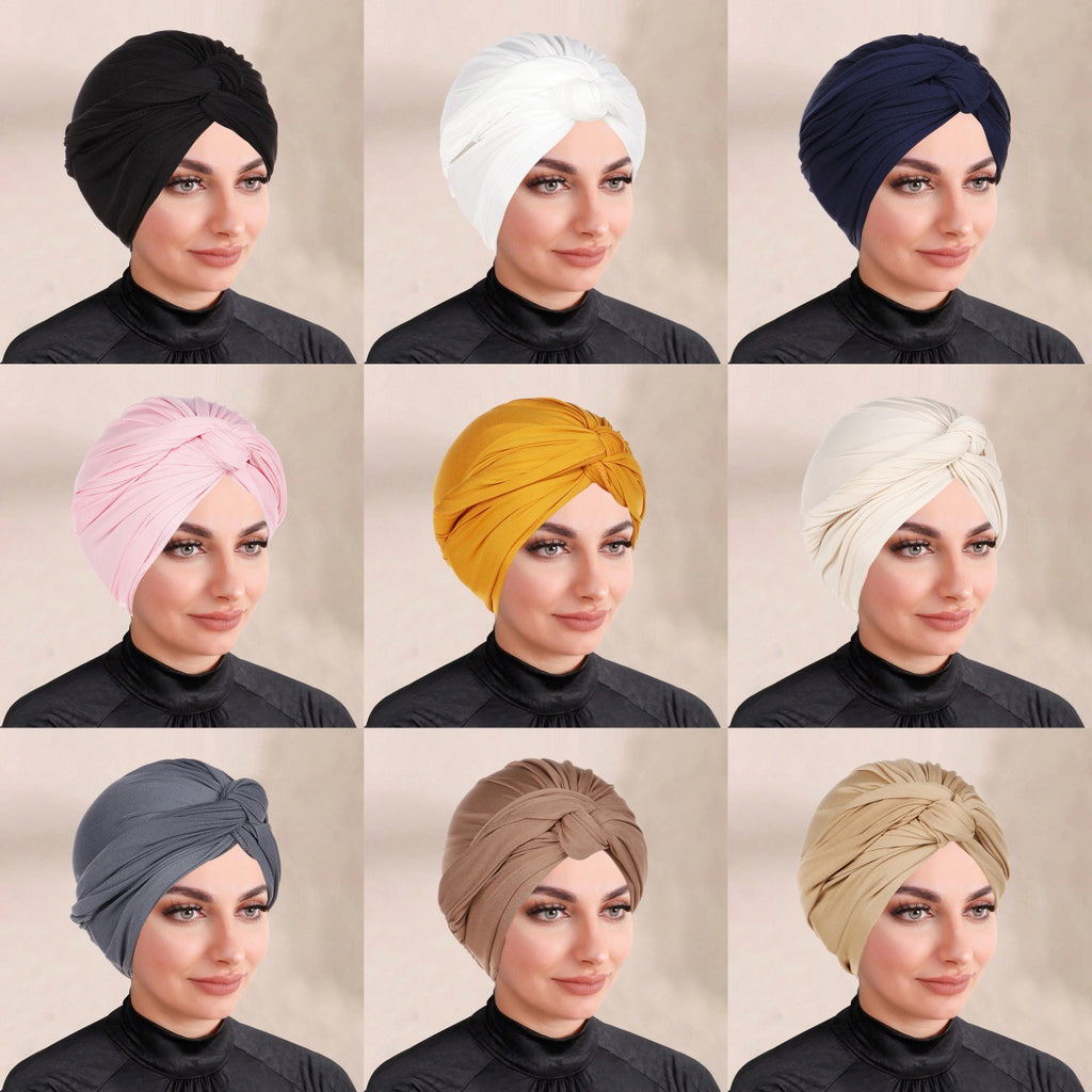Solid-color Hijab Headscarf For Muslim Women