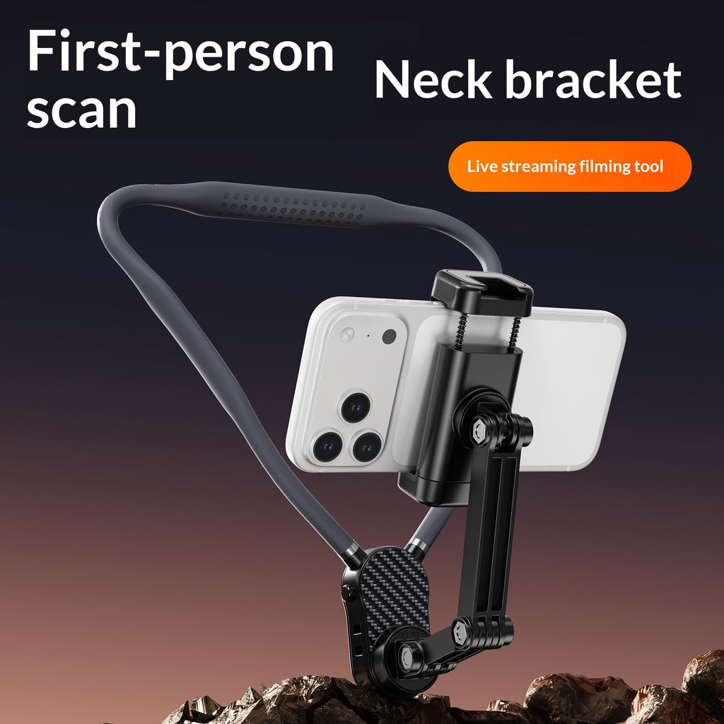 Simple, Portable Magnetic Neck-Mount Phone Stand